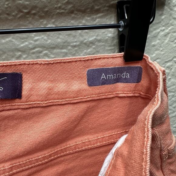 Gloria Vanderbilt Amanda Women's Straight Stretch Jeans Size Petites 6 Salmon - Picture 13 of 13